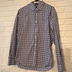 Purple & Blue plaid J Crew outlet button down